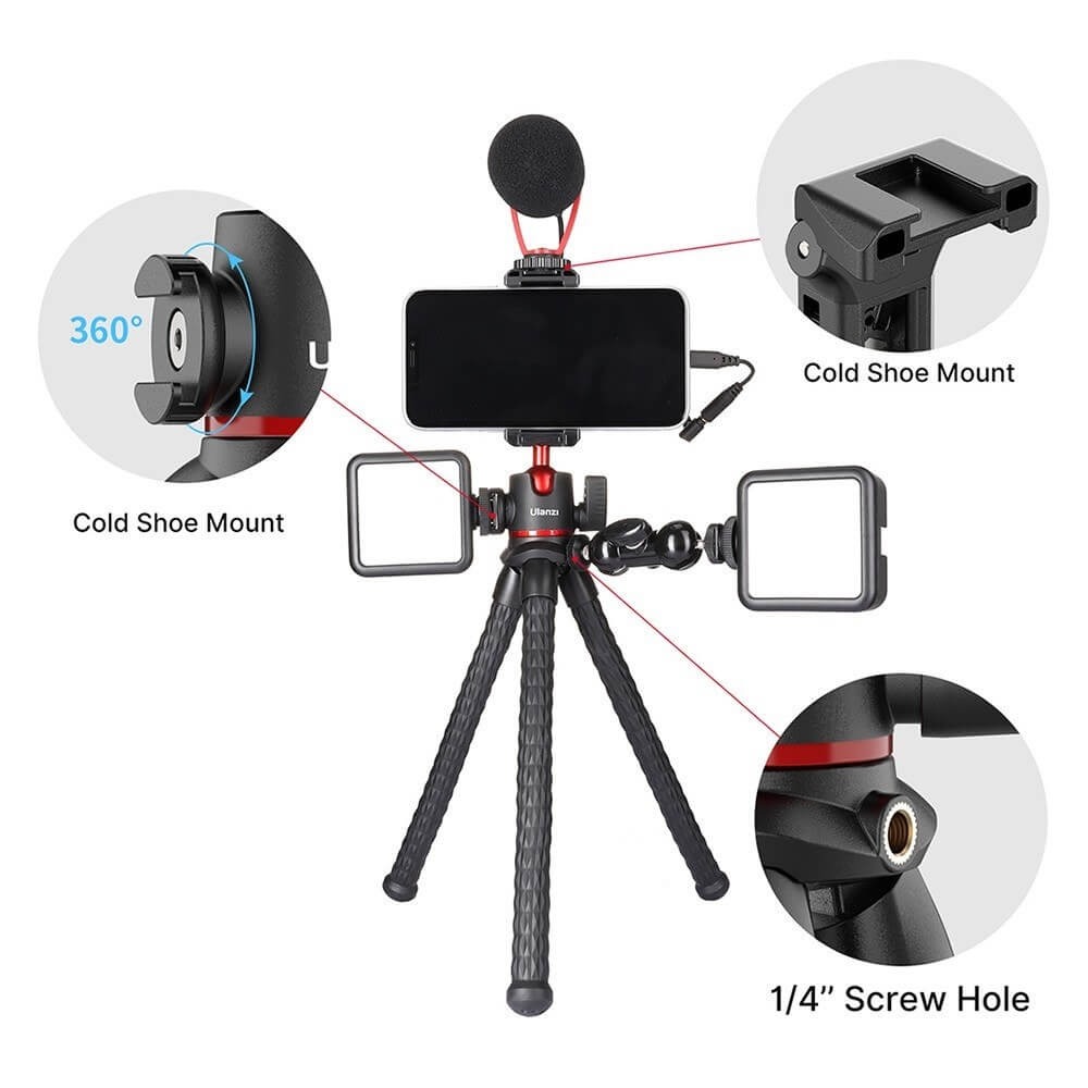 Tripé Articulável para Celular e Câmeras DSLR - Ulanzi