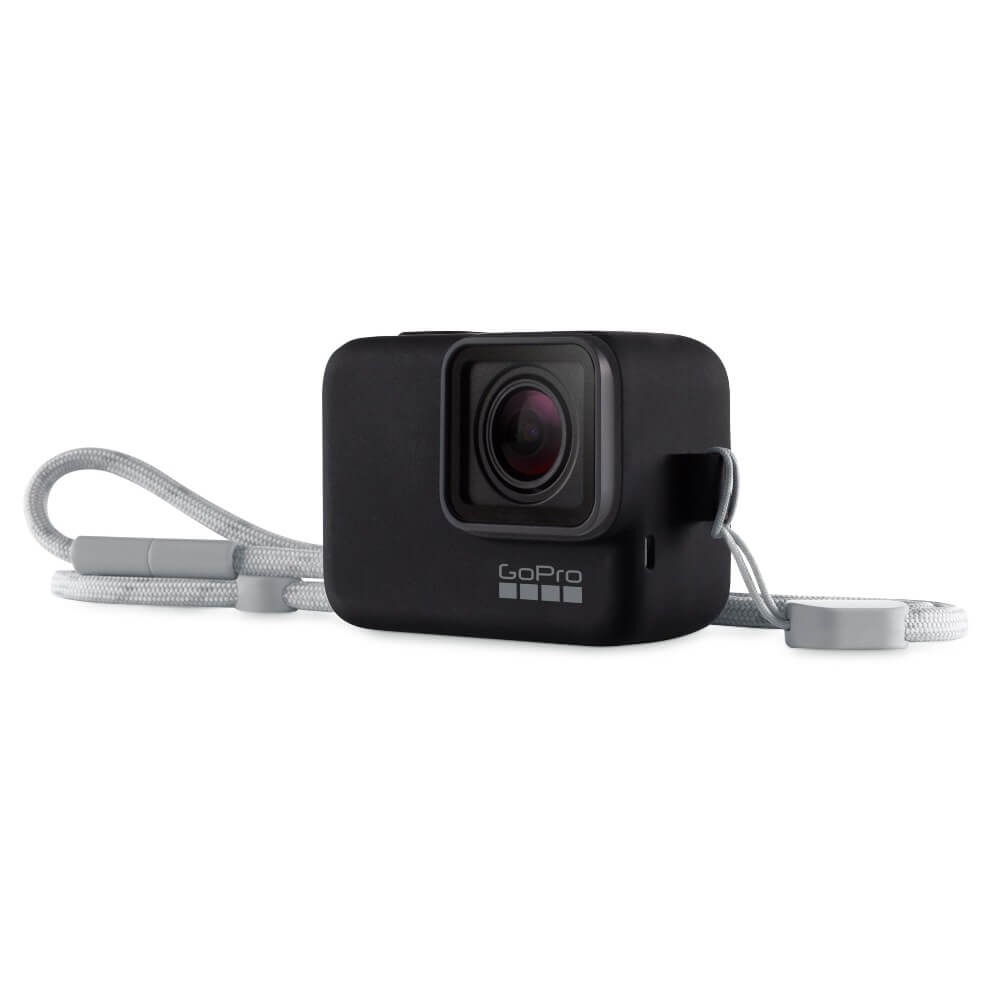 Capa Silicone GoPro Hero 7 6 5 Black + Cordão Ajustável - Sleeve + Lanyard