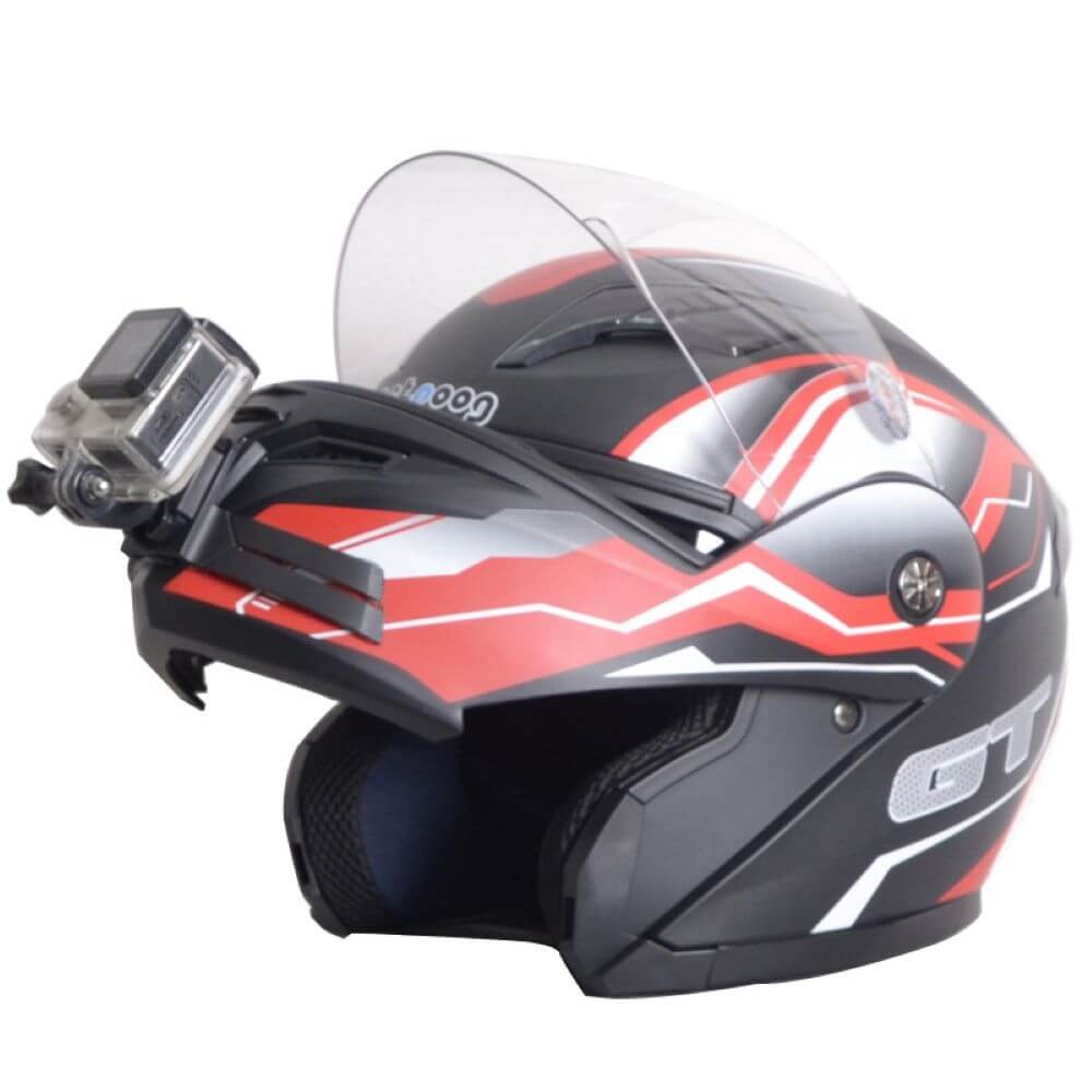 Suporte Adesivo Capacete Queixo para GoPro ou Câmeras Similares