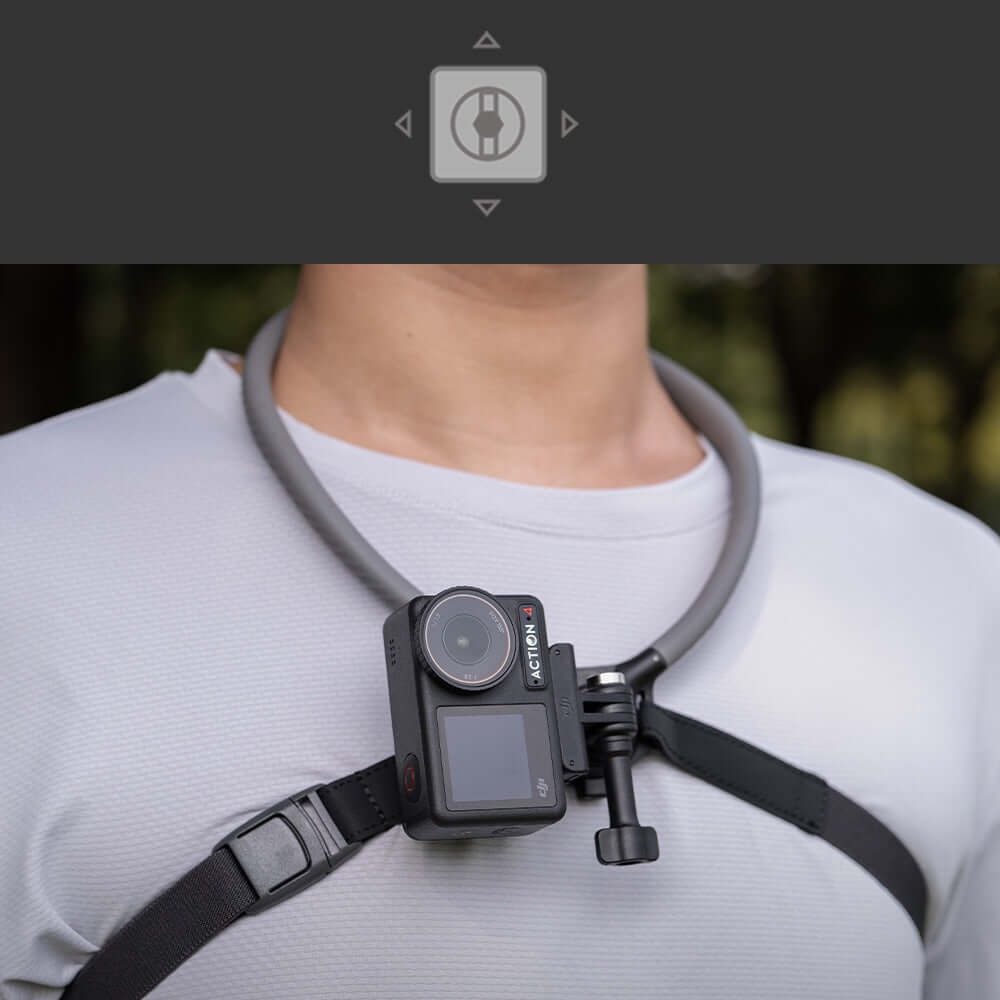 Suporte de Pescoço para GoPro com Sistema Engate Rápido - Pgytech CapLock