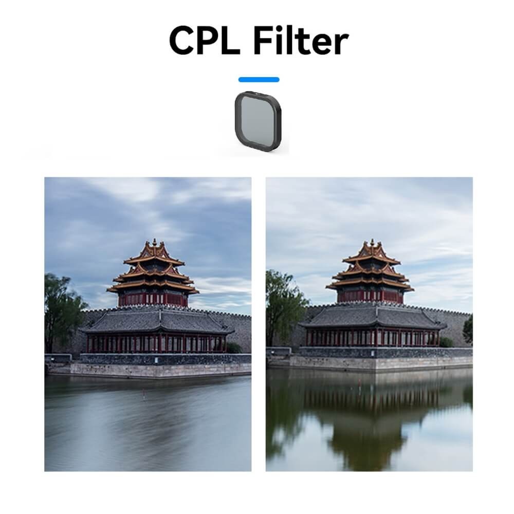Filtro CPL para Câmera GoPro Hero 13 Black - Telesin
