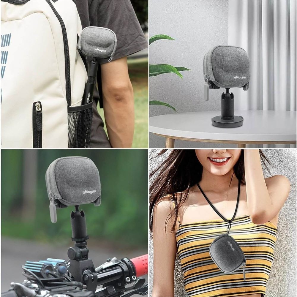 Mini Case para Câmera Insta360 GO 3 com Abertura - Cor Cinza