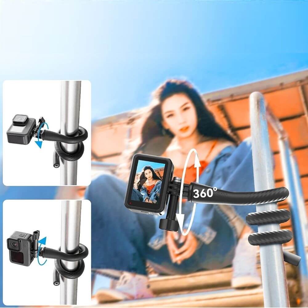 Suporte Haste Flexível para GoPro e Câmeras Similares - Telesin
