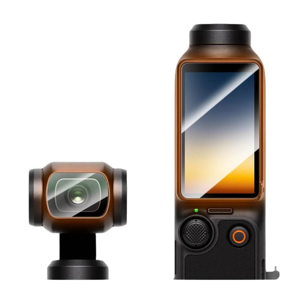 Kit de Películas para Câmera DJI Osmo Pocket 3 Vidro Temperado - Telesin