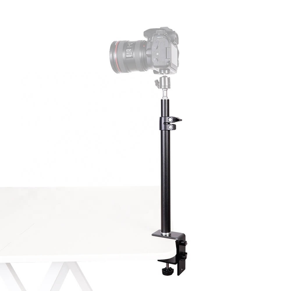 Suporte de Mesa para Iluminação e Câmeras Encaixe 1/4 Polegadas