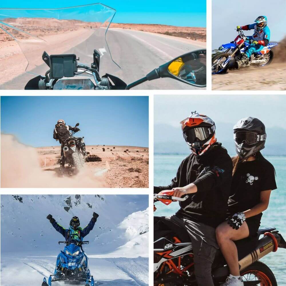 Suporte de Capacete Queixo para GoPro e Câmeras Similares - Telesin