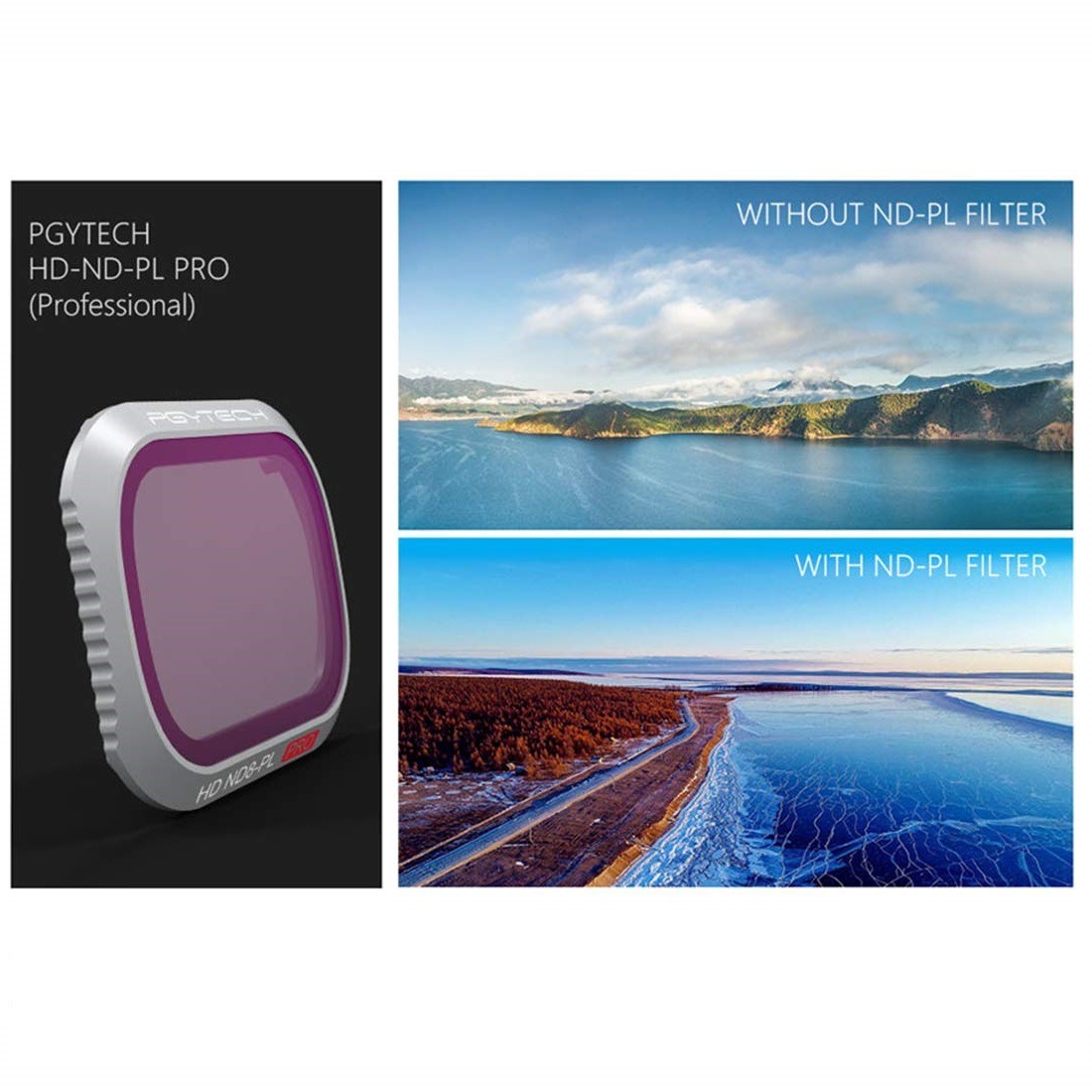 Kit de Filtros ND/PL para Drone DJI Mavic 2 Pro - Pgytech Professional