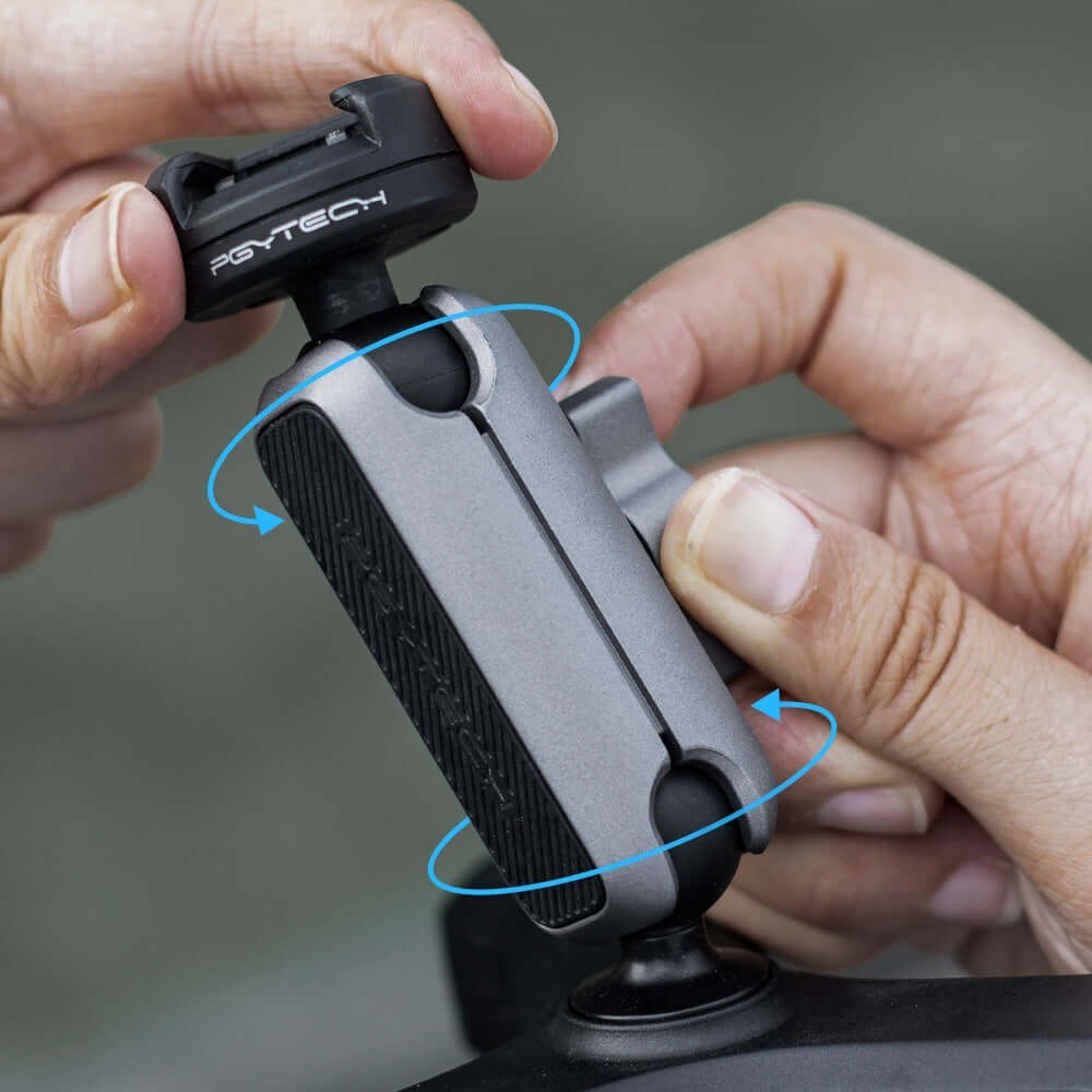 Suporte Ventosa Tripla para GoPro com Sistema Engate Rápido - Pgytech CapLock