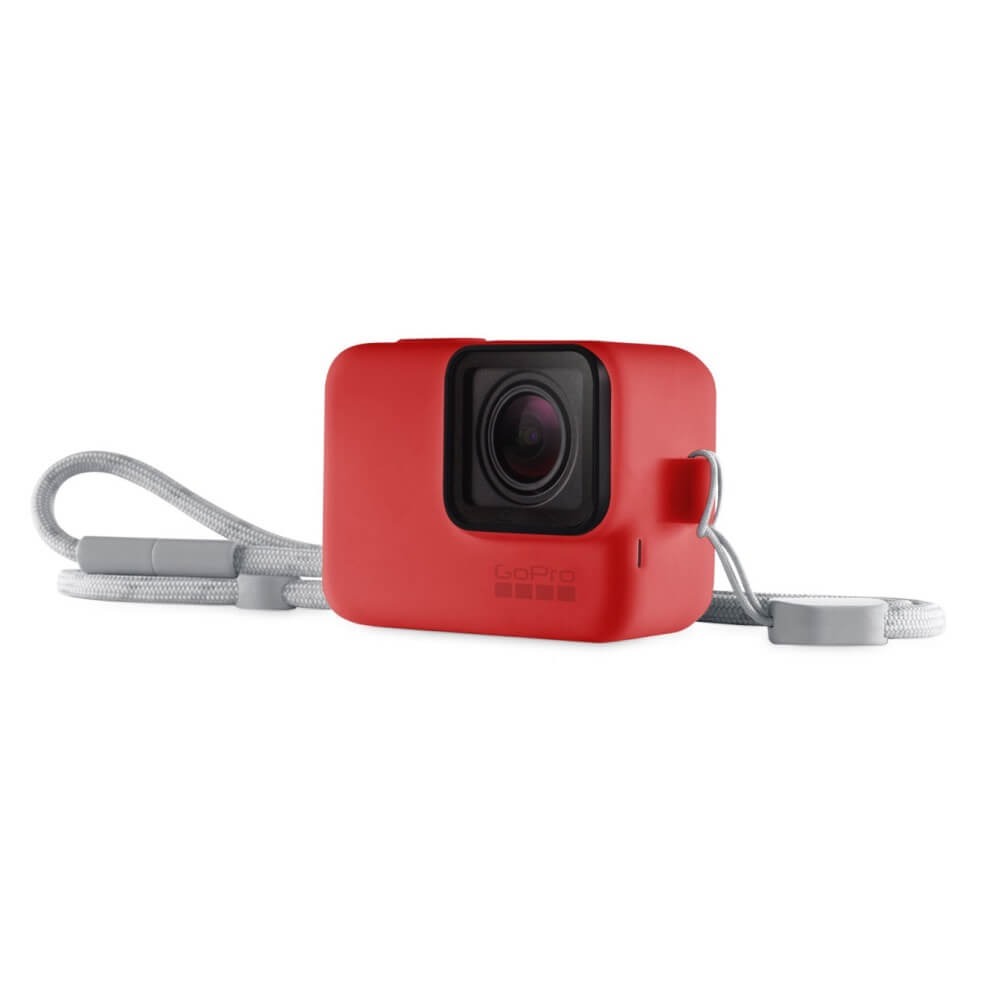 Capa Silicone GoPro Hero 7 6 5 Black + Cordão Ajustável - Sleeve + Lanyard