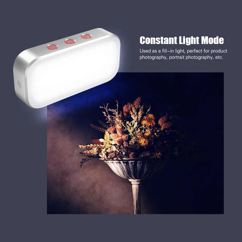 Mini Iluminador de Led RGB Multifuncional com Encaixe 1/4 Polegadas - Apexel