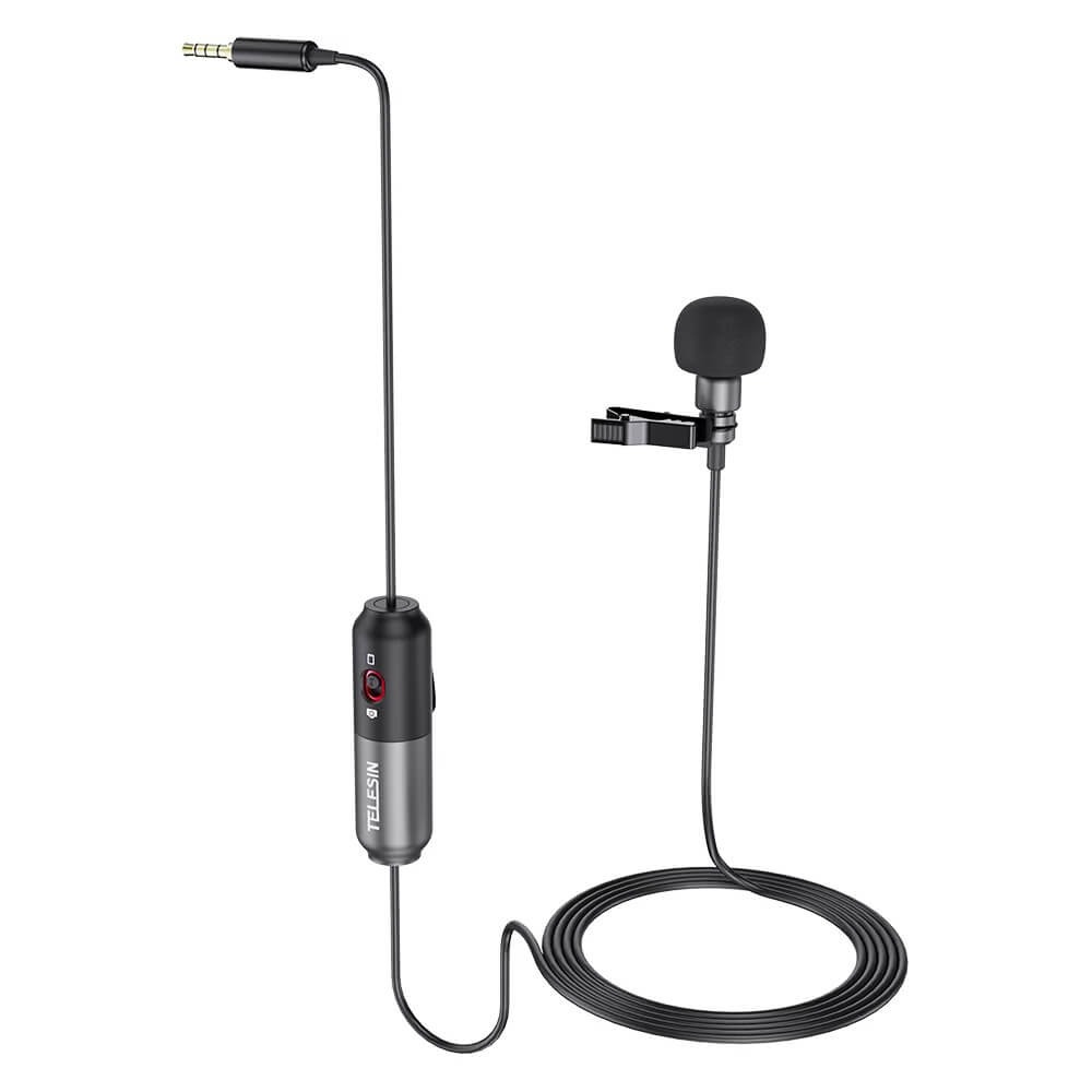 Microfone de Lapela para Câmeras e Celular - Telesin