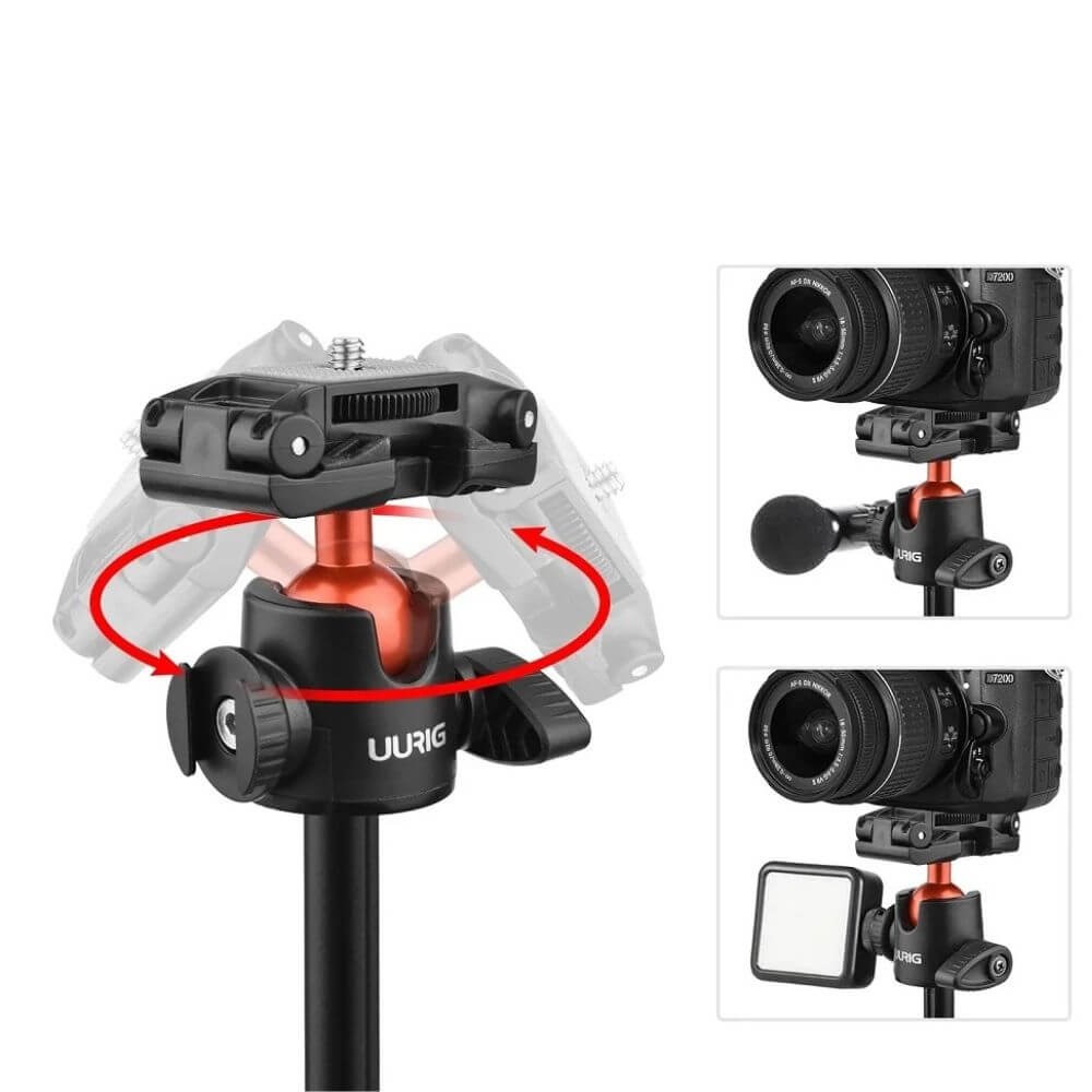 Bastão de Selfie e Tripé para Câmeras de Ação / Celular - UURIG