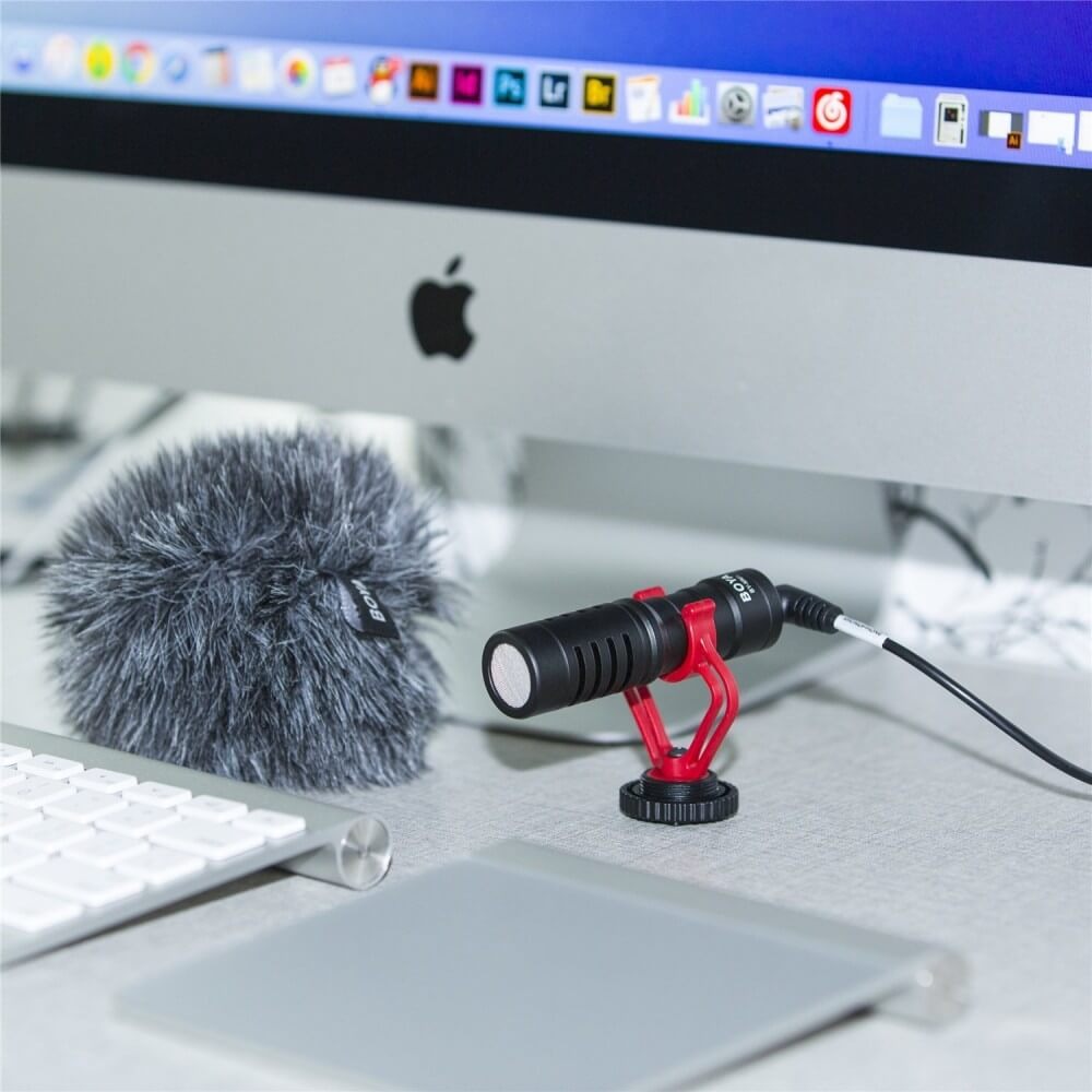 Microfone Externo para GoPro / Câmeras DSLR / Celular - BOYA BY-MM1