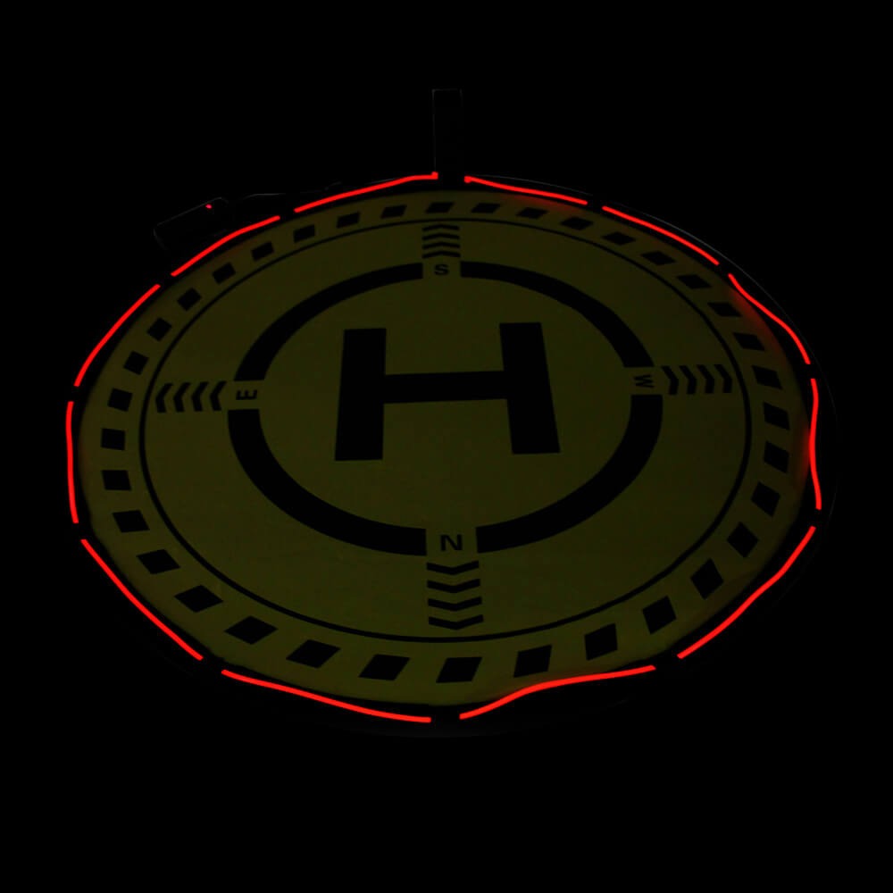 Pista de Pouso Heliponto com Led para Drones - Sunnylife 70cm
