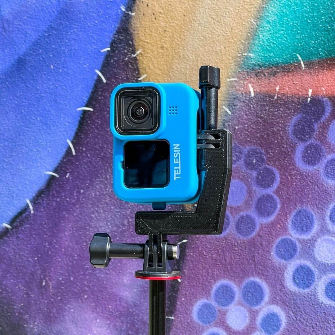 Suporte Vertical para GoPro Hero 13 / 12 / 11 / 10 / 9 Black em Impressão 3D - Cor Preto