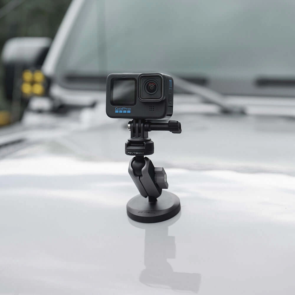 Suporte Magnético para GoPro com Sistema Engate Rápido - Pgytech CapLock