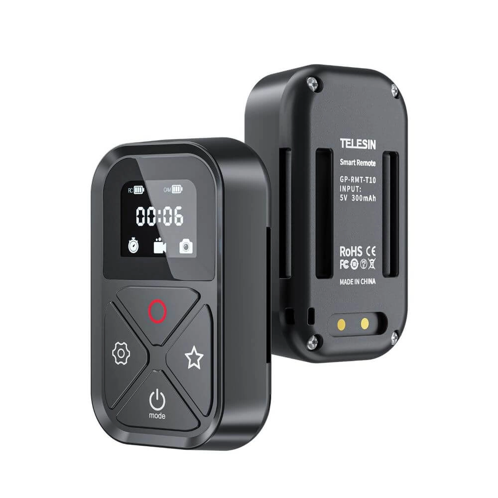 Controle Remoto para GoPro MAX e Hero 13 / 12 / 11 / 10 / 9 / 8 Black - Telesin