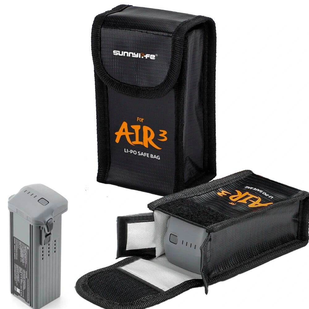 Case Antichamas para Bateria do Drone DJI AIR 3 / AIR 3S - Sunnylife