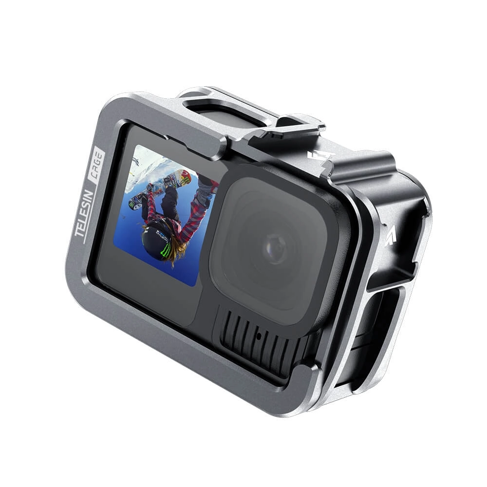Suporte Frame Alumínio para GoPro Hero 13/12/11/10/9 Black - Telesin