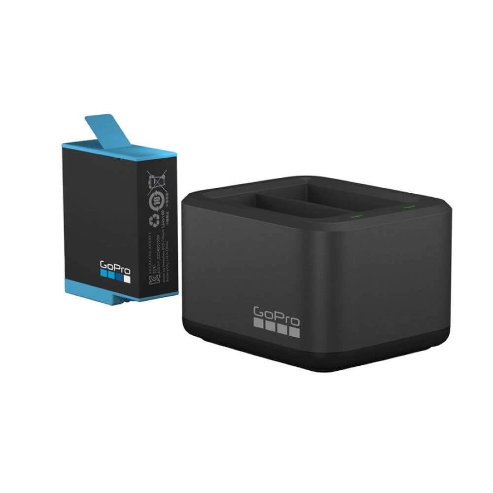 Carregador Duplo + Bateria GoPro Hero 12 / 11 / 10 / 9 Black - ADDBD-001