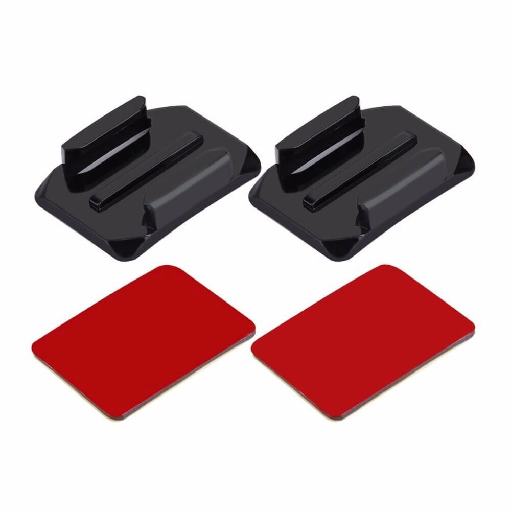 Kit com 2 Suportes Adesivos Curvos Para GoPro e Câmeras Similares