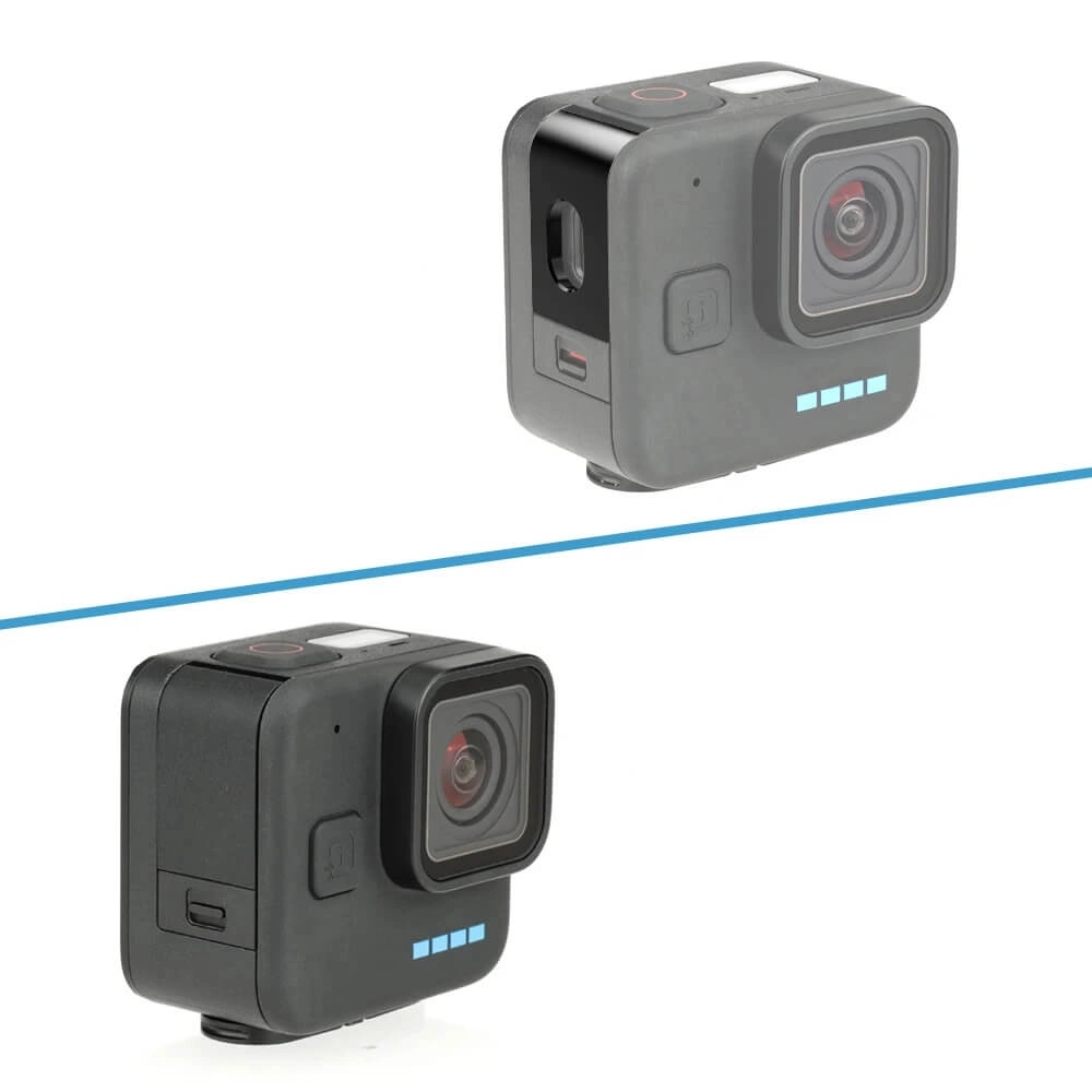 Porta Lateral em Alumínio para GoPro Hero 11 Mini com Abertura