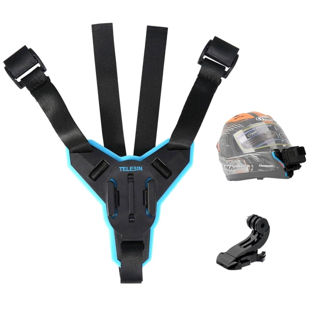 Suporte de Capacete para GoPro ou Câmeras Similares - Telesin