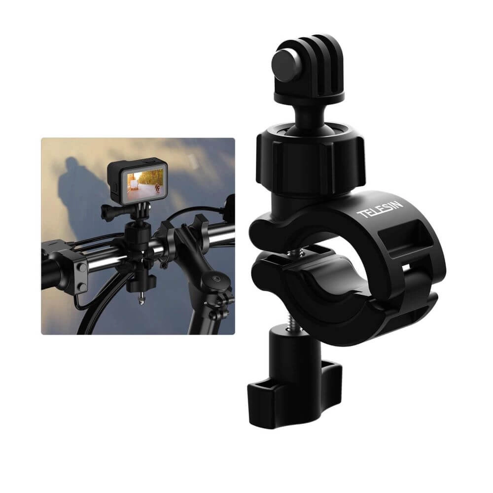 Suporte Guidão de Bike e Moto para GoPro e Câmeras Similares - Telesin