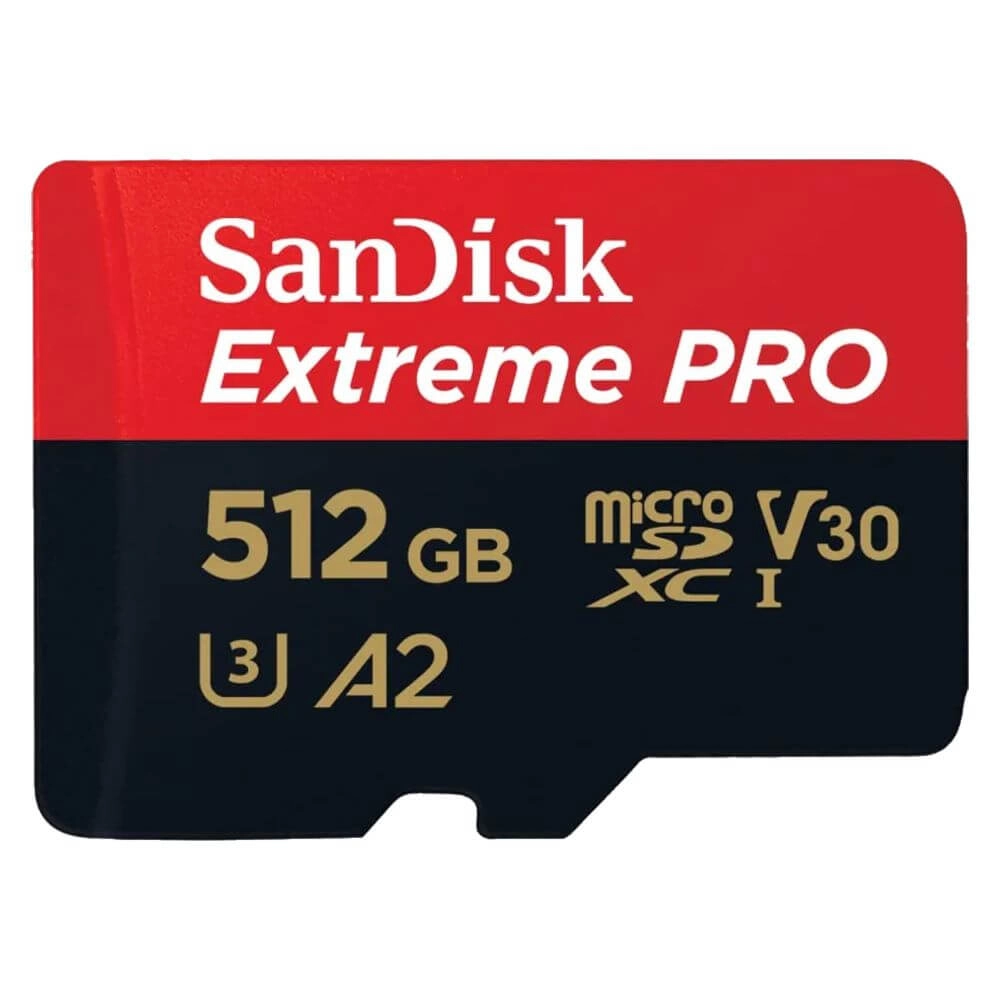 Cartão de Memória 512GB SanDisk Extreme Pro MicroSDXC 200Mb/s UHS-I V30 U3 A2