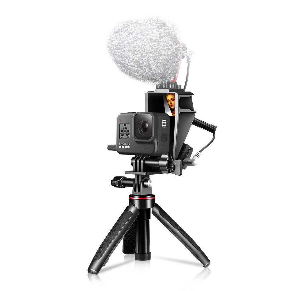 Suporte de Vlog para GoPro Hero 8 7 6 5 Black com Espelho - Ulanzi