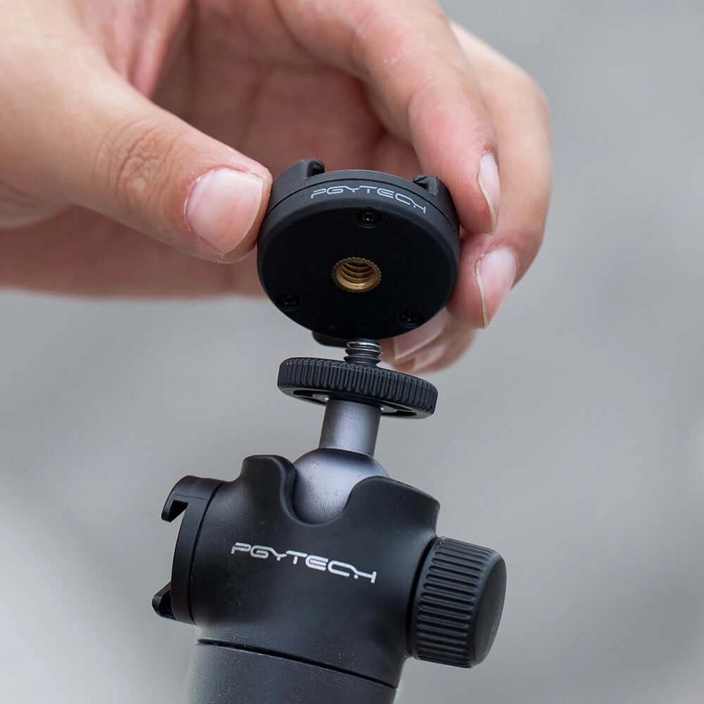 Kit Adaptadores para GoPro e Câmeras com Sistema Engate Rápido - Pgytech CapLock