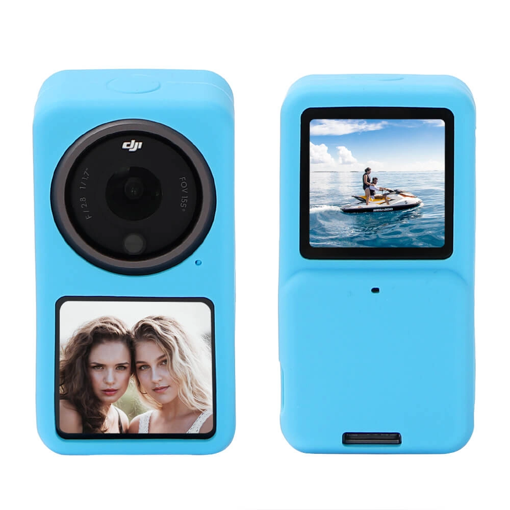 Capa de Silicone para DJI Action 2 (Combo) - Telesin Cor Azul