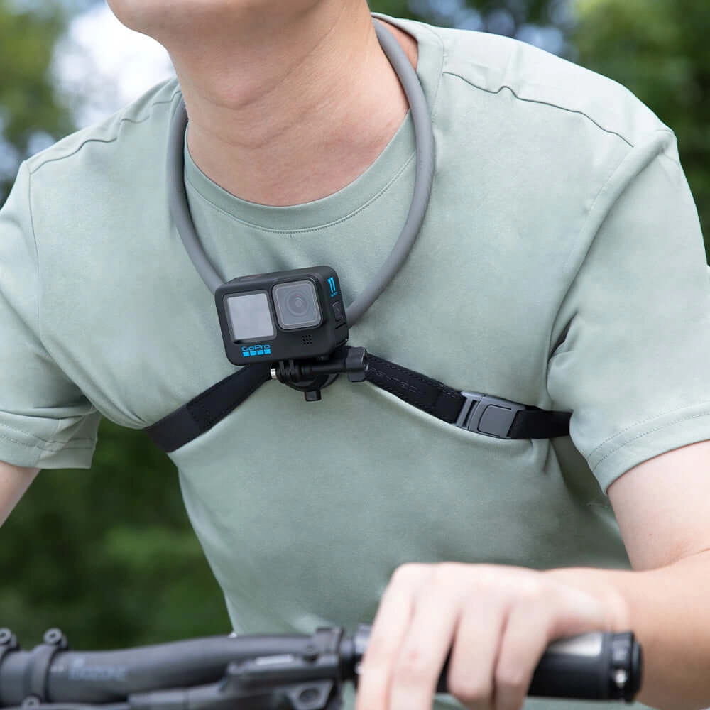 Suporte de Pescoço para GoPro com Sistema Engate Rápido - Pgytech CapLock