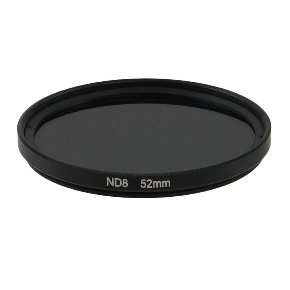 Filtro 52mm Densidade Neutra ND8 para Câmeras / Lentes