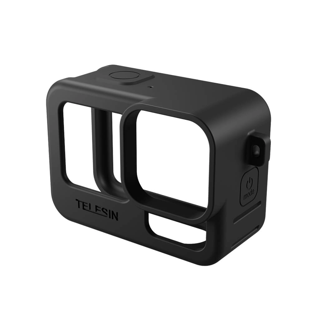 Capa de Silicone para GoPro Hero 13/12/11/10/9 Black + Tampa para Lente - Telesin