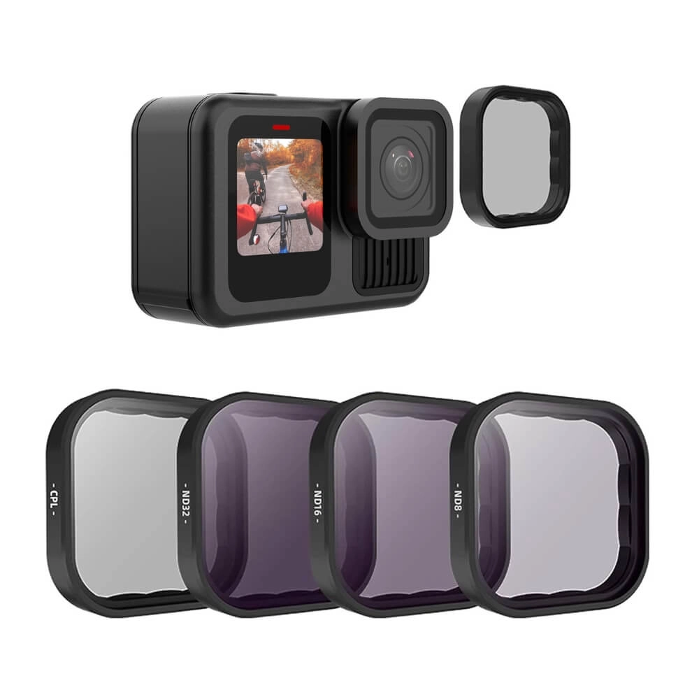 Kit de Filtros CPL/ ND8/16/32 para GoPro Hero 13 Black - Telesin
