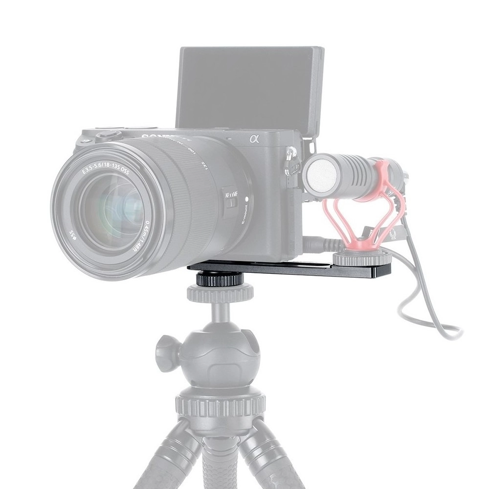 Placa de Montagem Dupla para Câmeras / Iluminadores Led / Microfones - Ulanzi