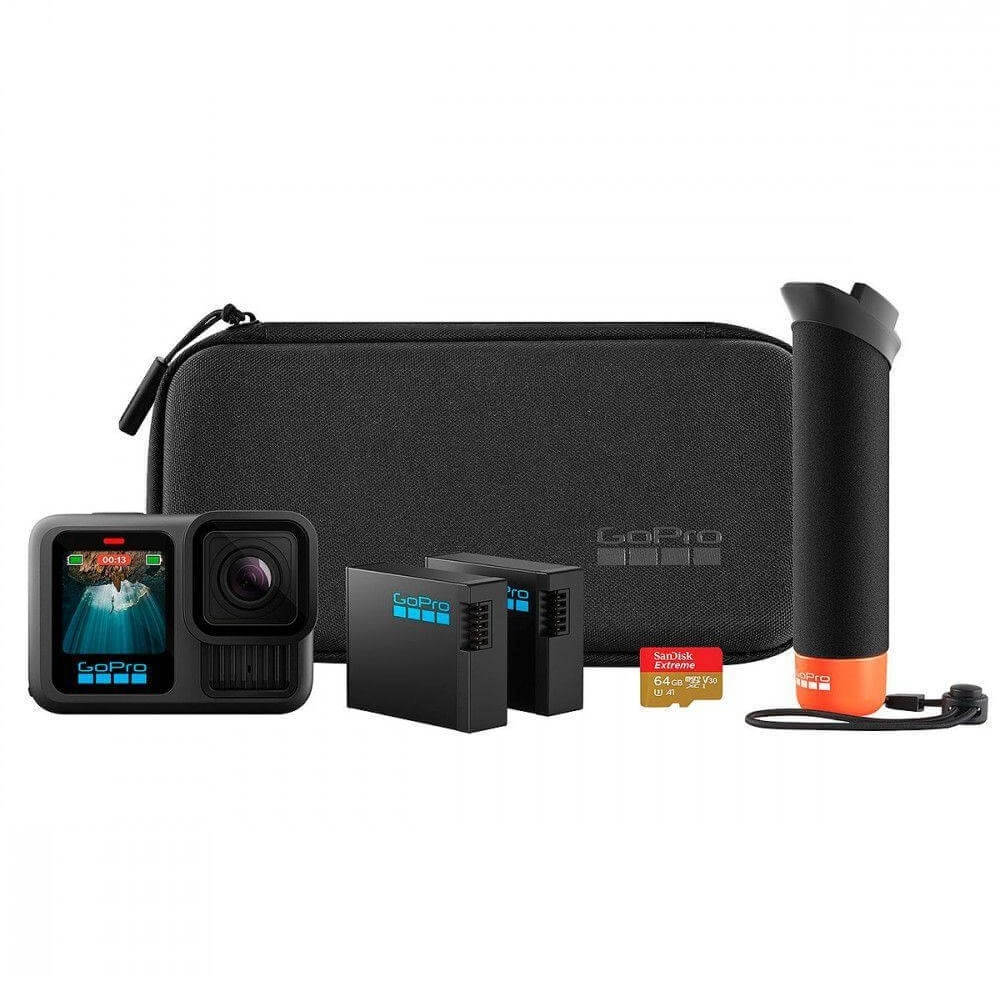 GoPro Hero 13 Black Bundle Kit (Câmera + Acessórios)