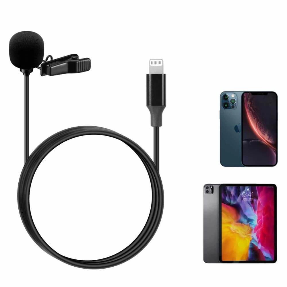 Microfone de Lapela para iPhone e iPad (Lightning) - Sairen S-Lav L1