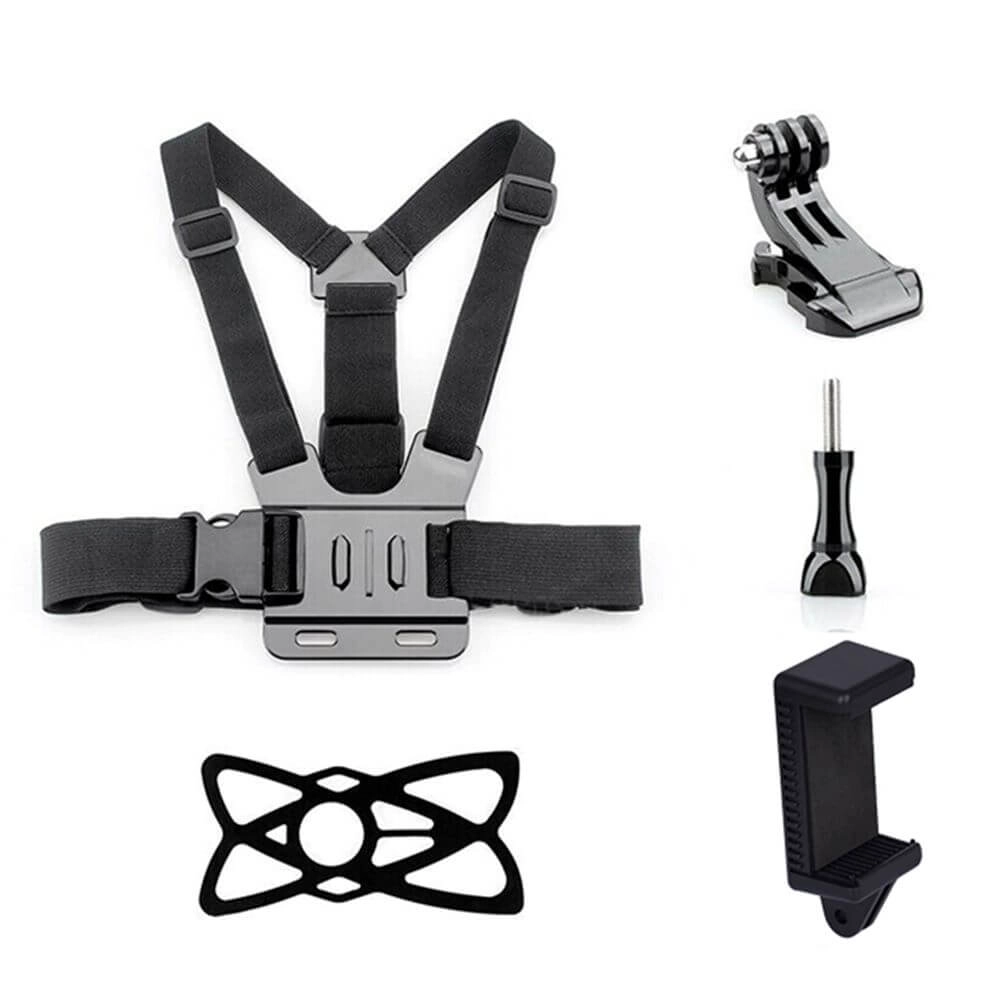 Suporte de Peito para Celular / GoPro e Câmeras Similares (2 em 1)