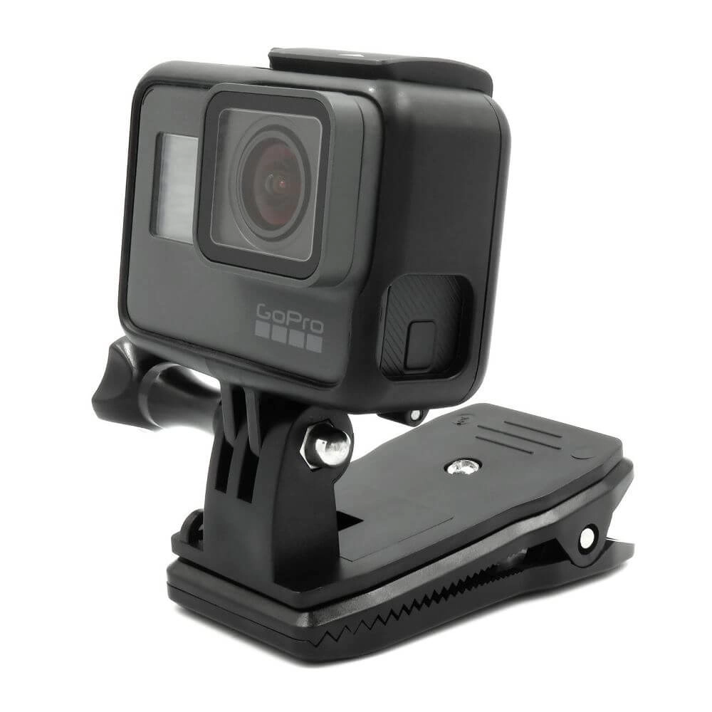 Suporte para GoPro e Câmeras Similares Tipo Grampo Presilha 360º
