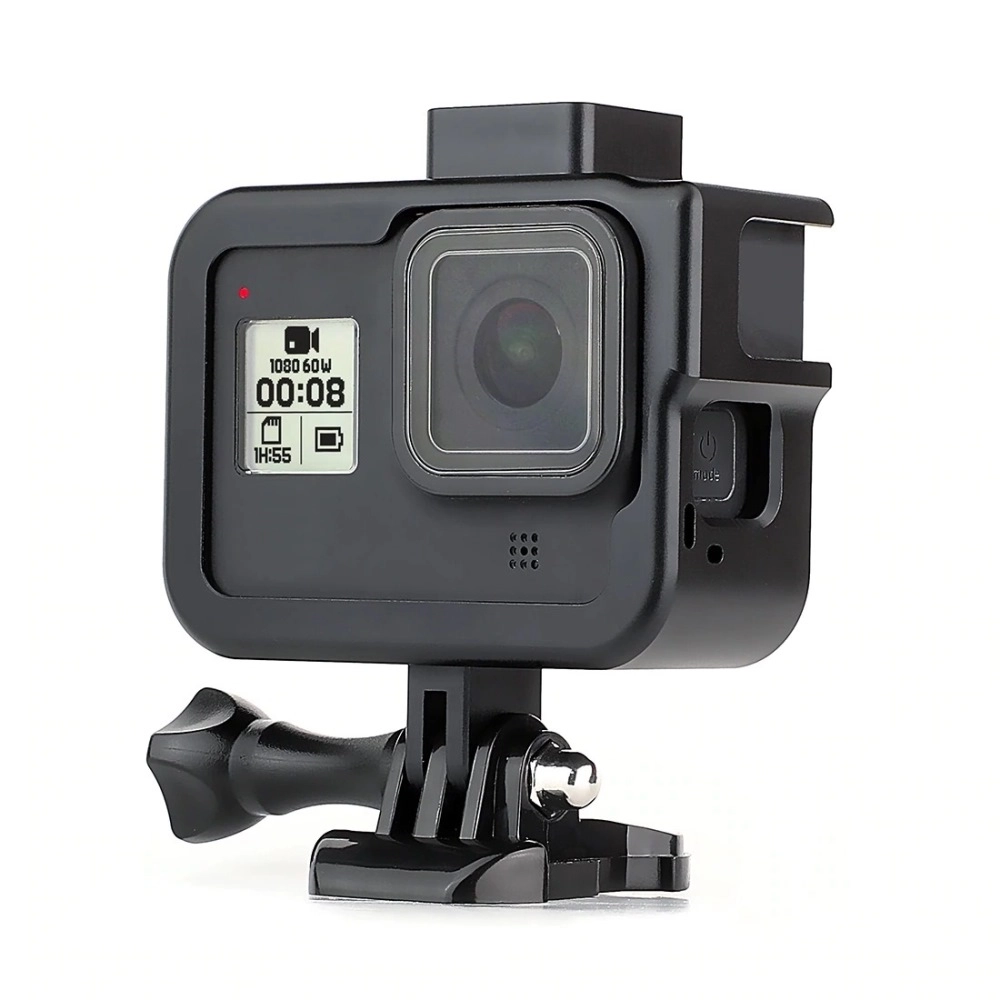 Suporte Frame para GoPro Hero 8 Black com Encaixe para Led e Microfone