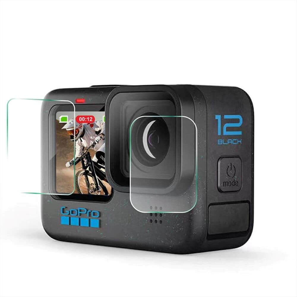 Película para GoPro Hero 12 / 11 / 10 / 9 Black Vidro Temperado - Telesin