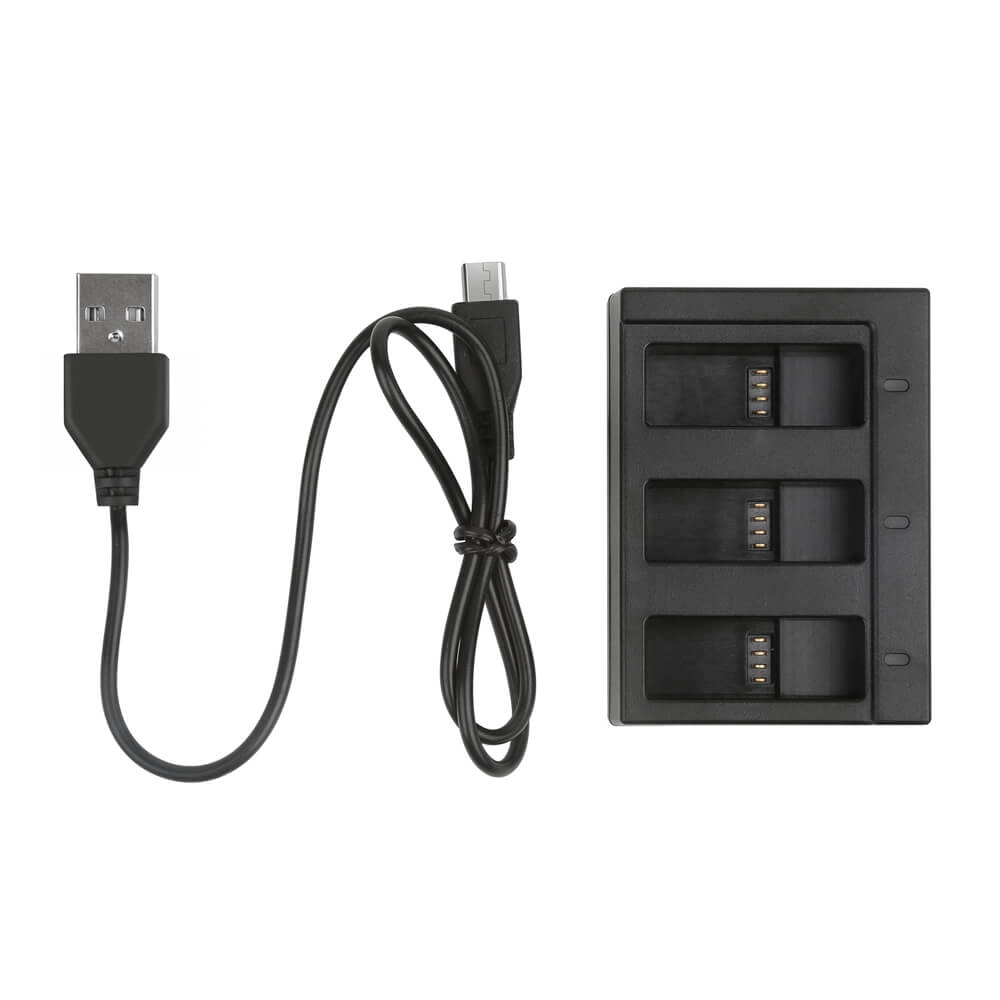 Carregador Triplo para GoPro Hero 8 7 6 5 Black e Hero 2018