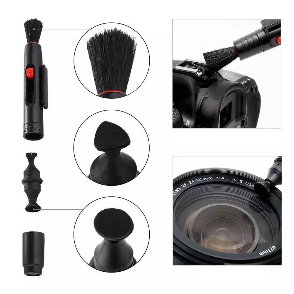 Kit Acessórios de Limpeza para Lentes / Câmeras / Celulares