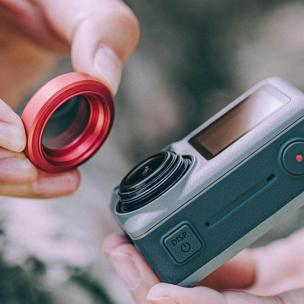 Filtro de Mergulho Vermelho para DJI Osmo Action (1ª Versão) - Pgytech Master