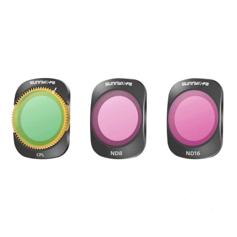Kit de Filtros CPL e ND8/16 para Câmera DJI Osmo Pocket 3 - Sunnylife