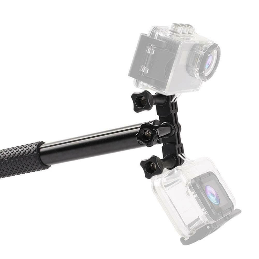 Suporte Duplo de Montagem para GoPro e Câmeras Similares