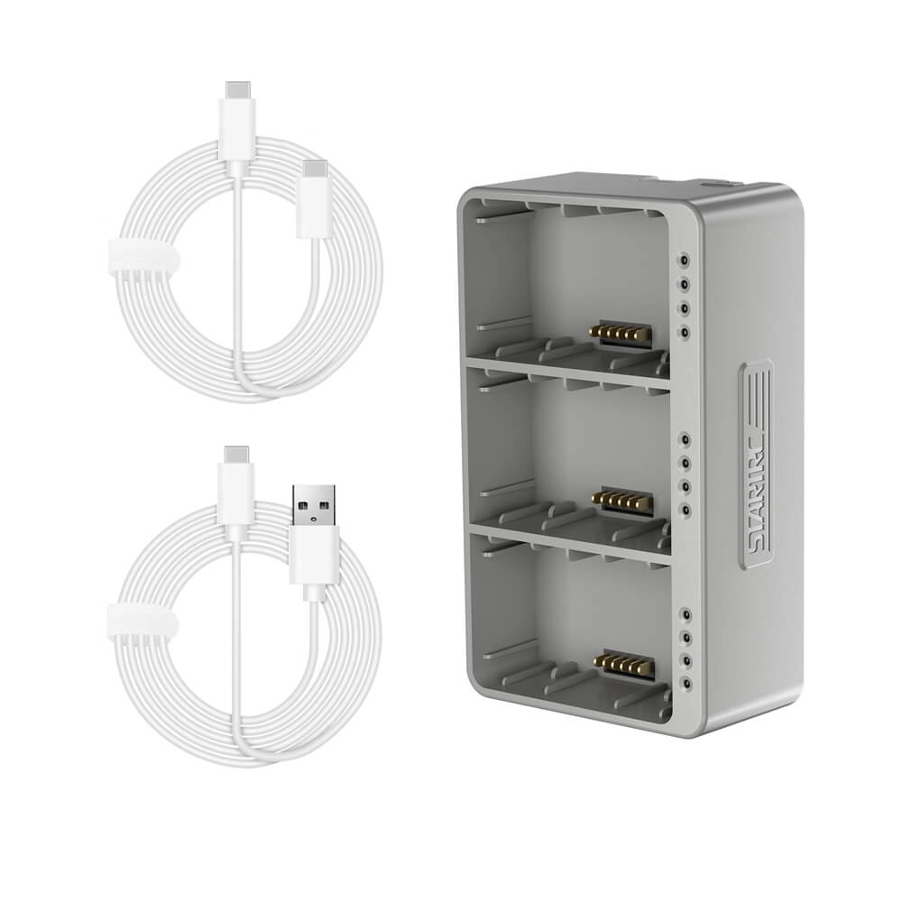 Carregador Hub para 3 Baterias do Drone DJI Mini 3 Pro / DJI Mini 3 / DJI Mini 4 Pro - StartRC