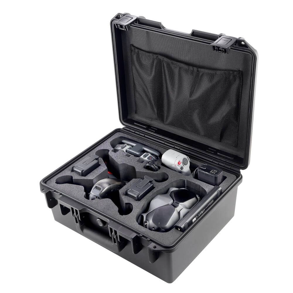 Case Maleta Estanque para Drone DJI FPV Fly More Combo - Cor Preto